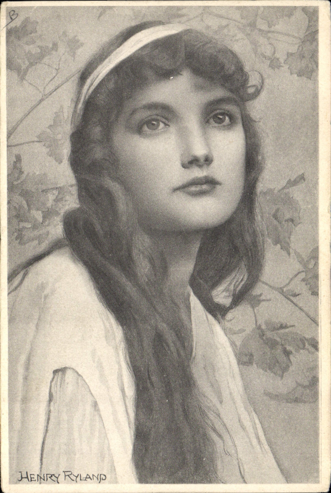 CPA Illustrateur Fantaisie Femme Henry Ryland 