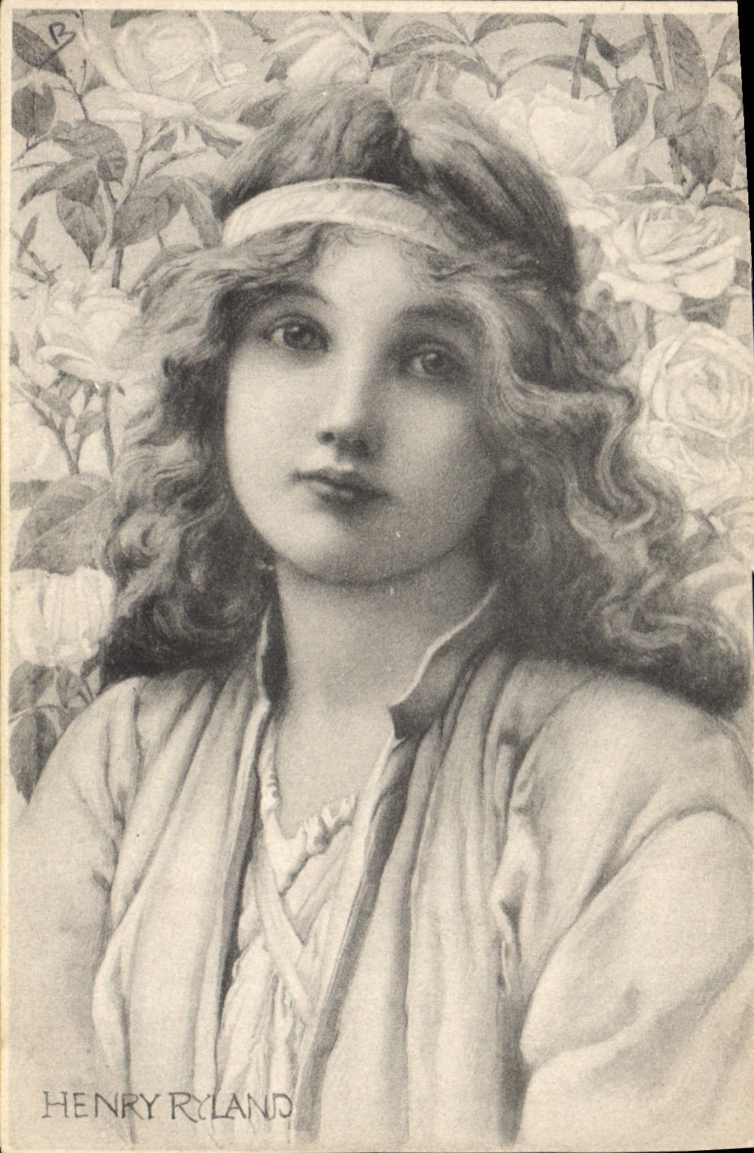CPA Illustrateur Fantaisie Femme Henry Ryland 