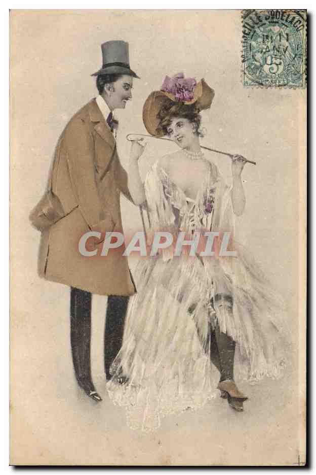 Elegantes Paar — Ball-Szene — Verleger M. M. Vienne