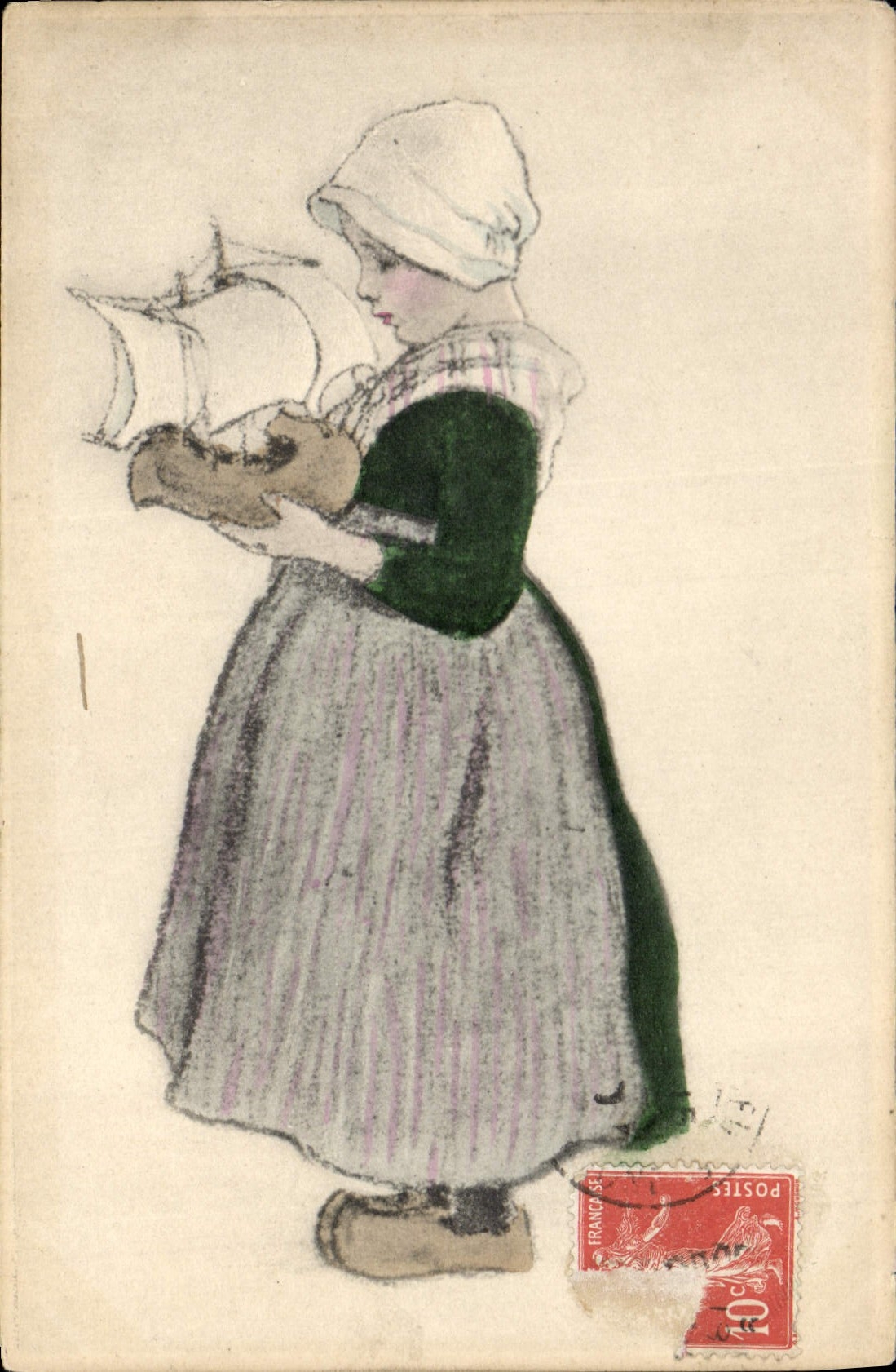 CPA Illustrateur Fantaisie Femme 