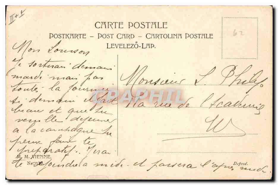 CPA Illustrateur Fantaisie Femme  — Rückseite