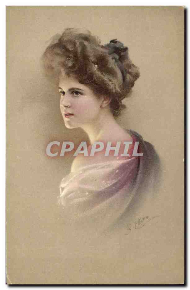 CPA Illustrateur Fantaisie Femme 