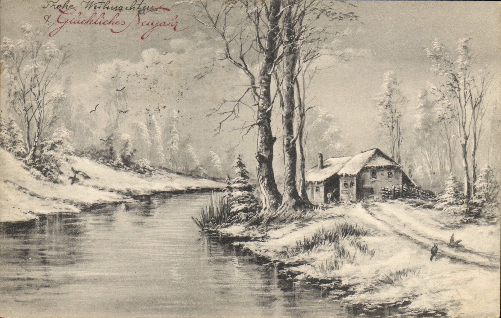 CPA Illustrateur Fantaisie Maison 
