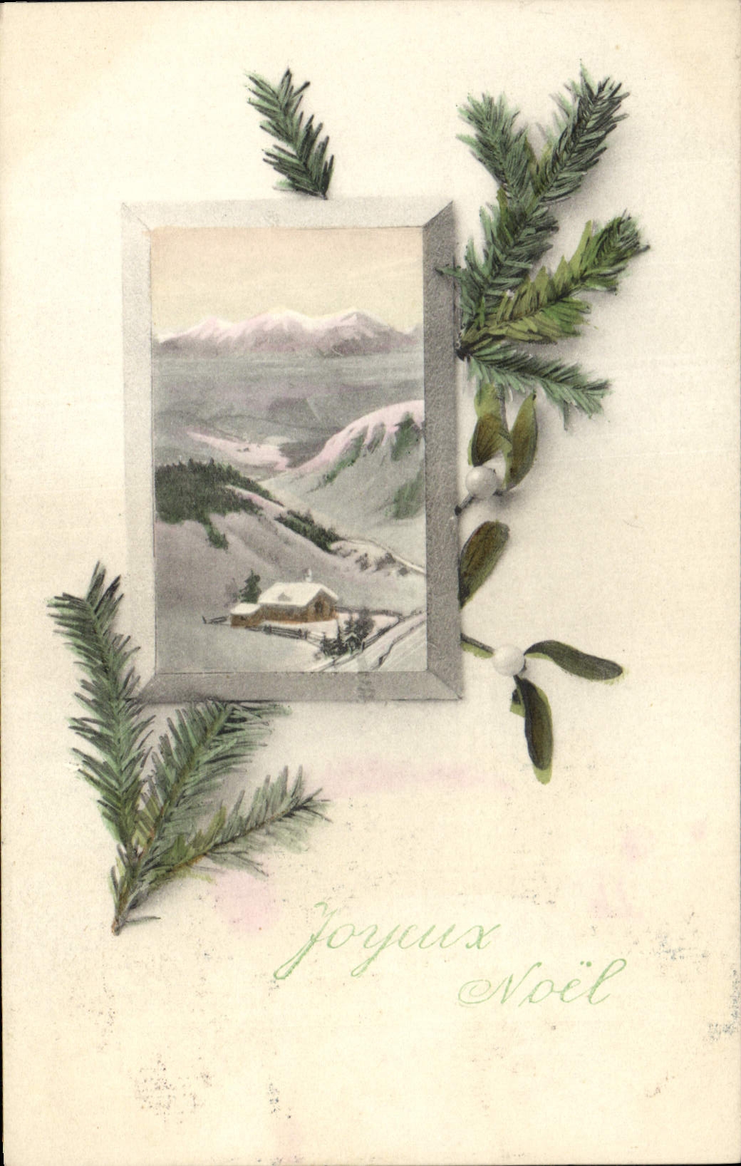 Paysage hivernal — cabane enneigée — éditeur Magritte Dépolo, série 745