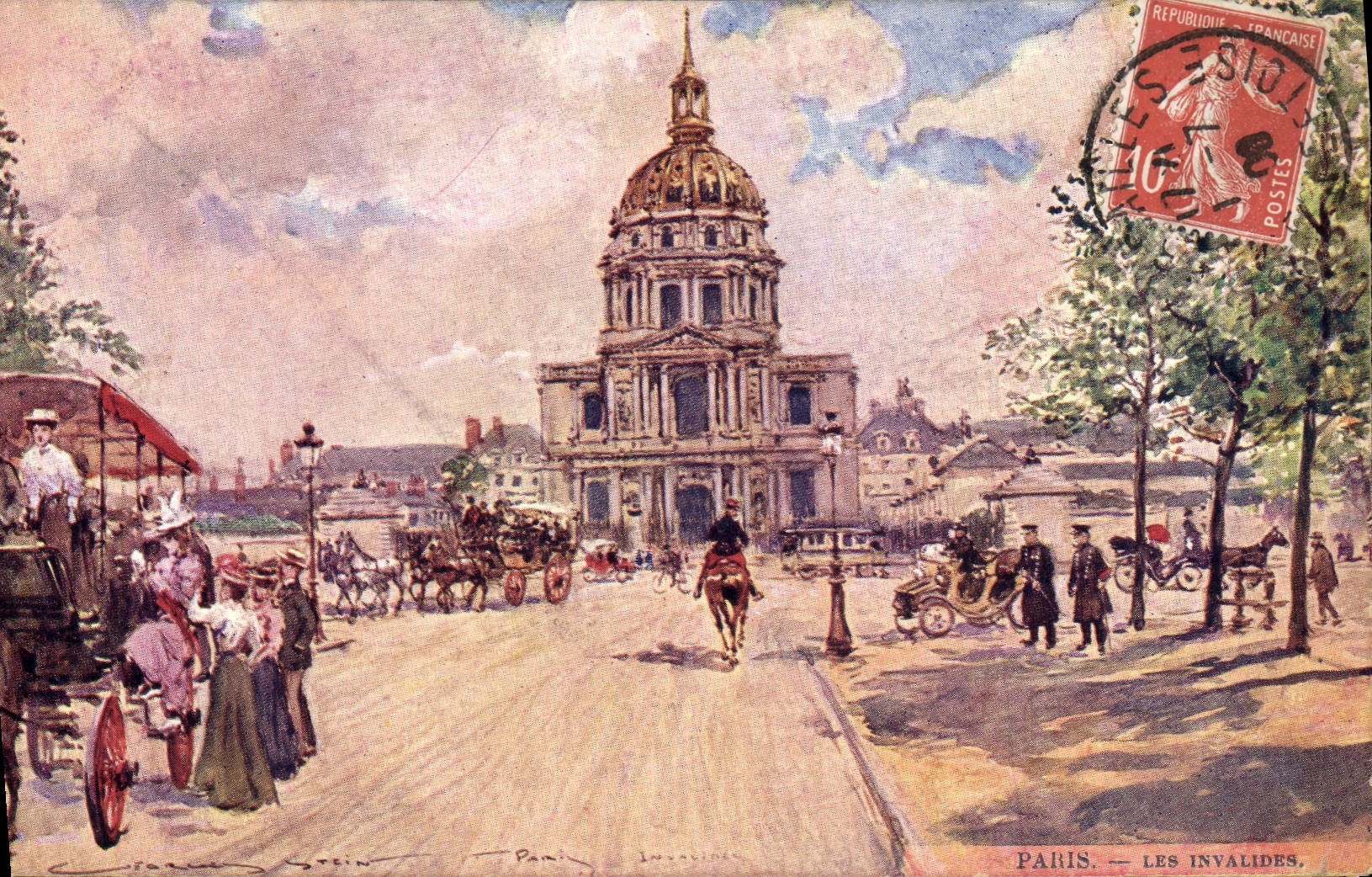 CPA Paris Illustrateur Les Invalides