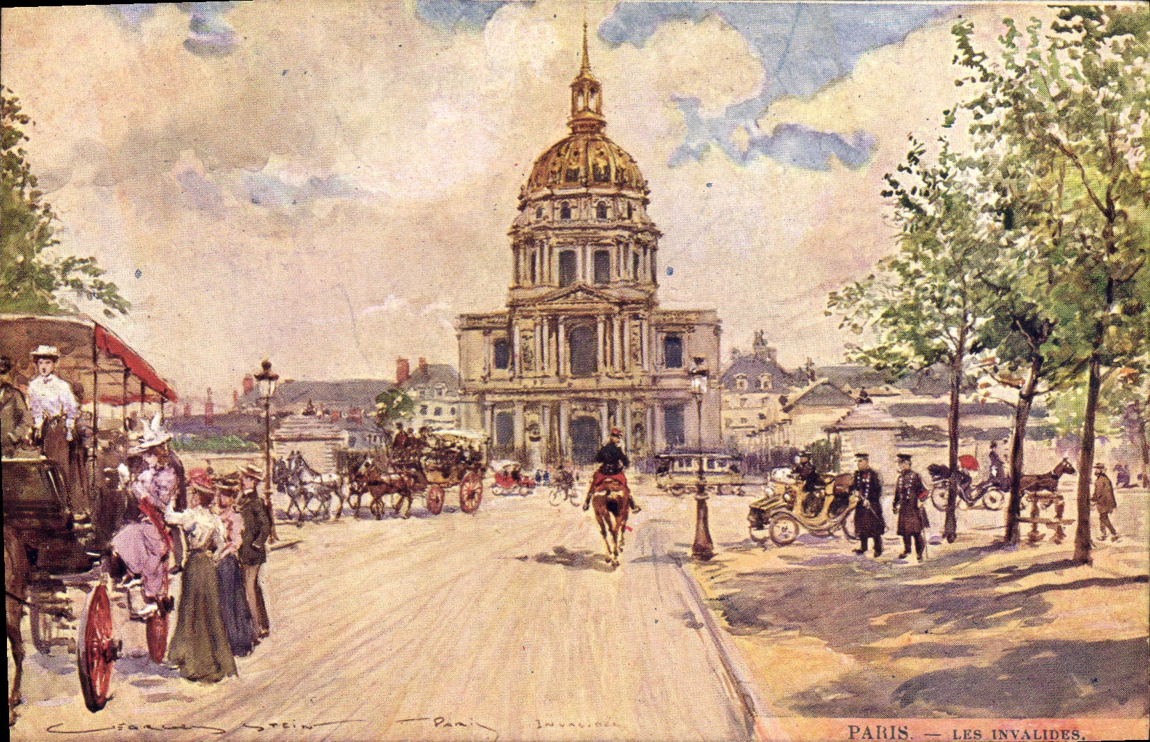 CPA Paris Illustrateur Les Invalides
