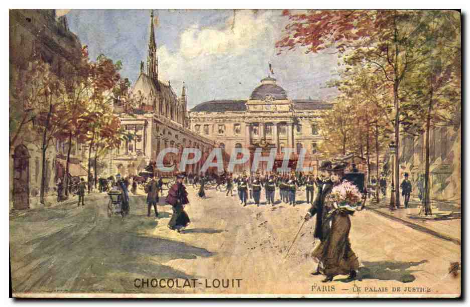 Paris — Le Palais de Justice — Chocolat-Louit