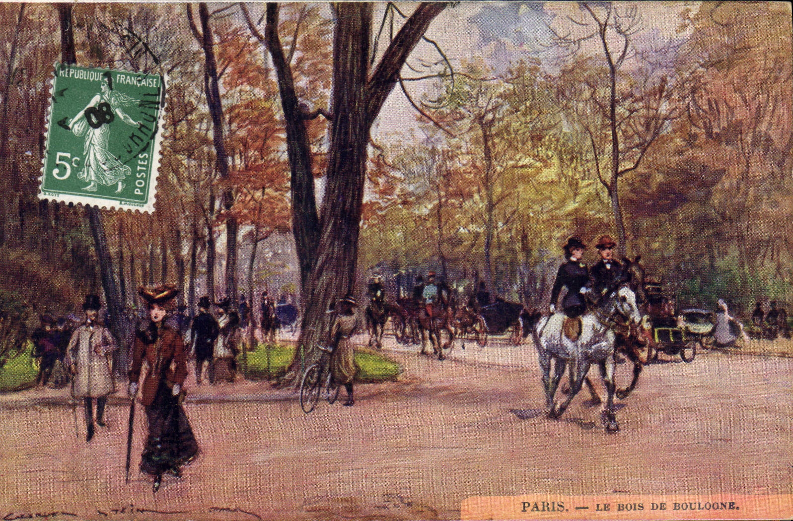 Paris — Der Bois de Boulogne — Verleger Georges Ratin
