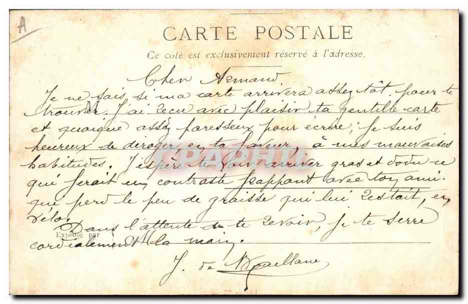 CPA Paris Illustrateur La Legion d'honneur et la Gare d'Orleans Quai d'Orsay — Rückseite