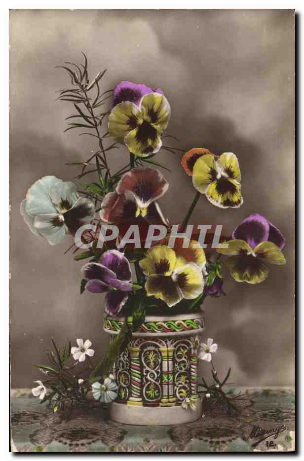 CPA Fantaisie Fleurs 