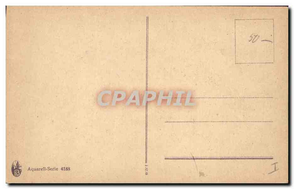 CPA Fantaisie Fleurs  — Verso