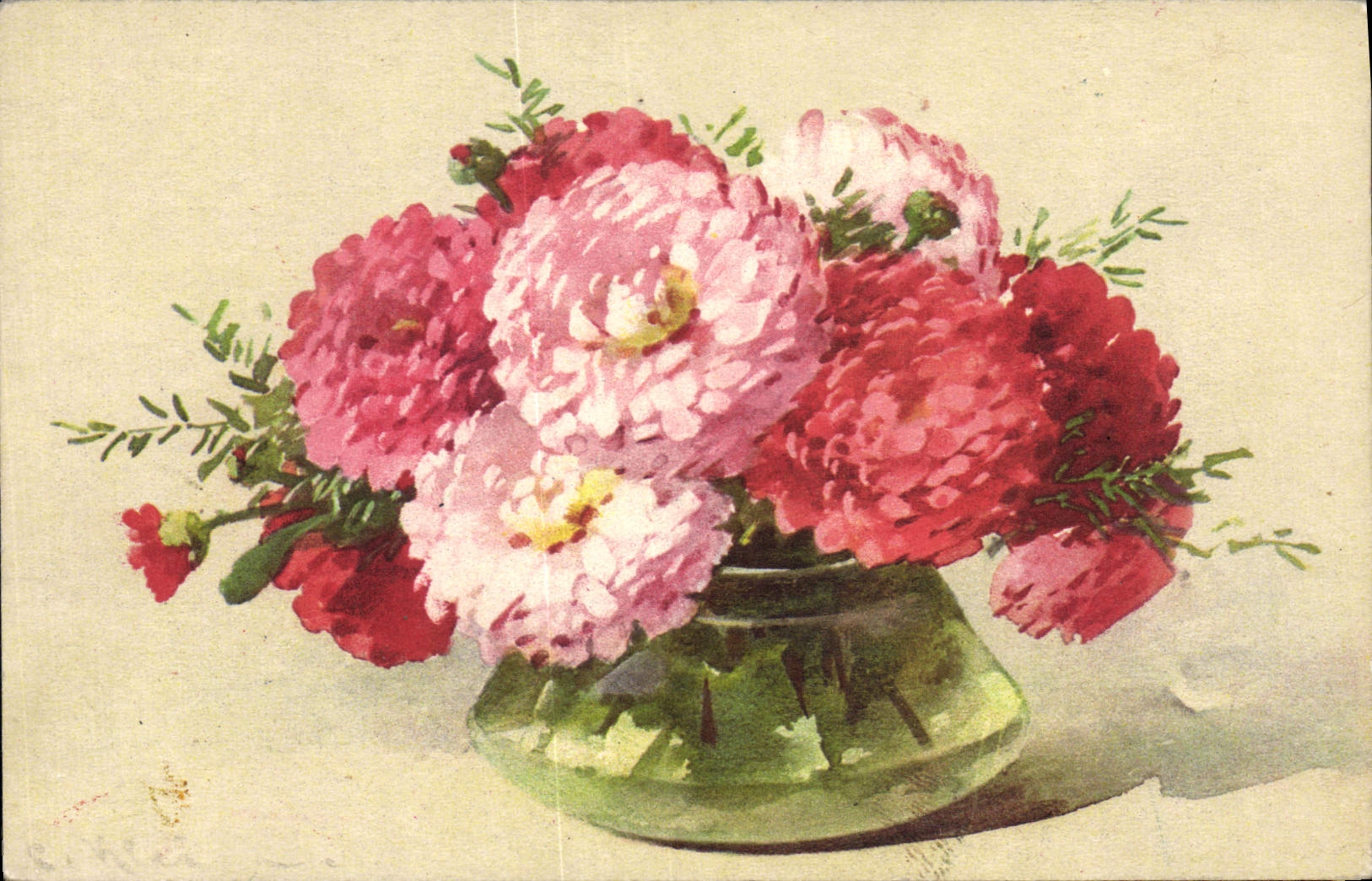 CPA Fantaisie Fleurs 