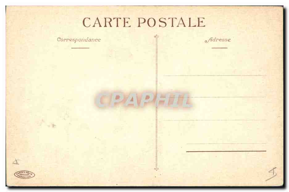 CPA Fantaisie Fleurs Bleuets — Rückseite