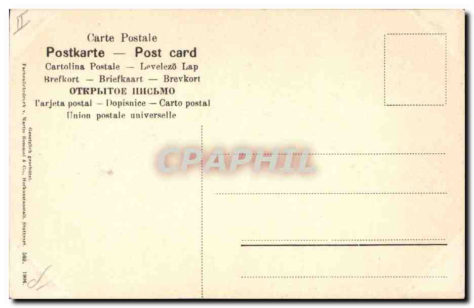 CPA Fantaisie Fleurs  — Rückseite