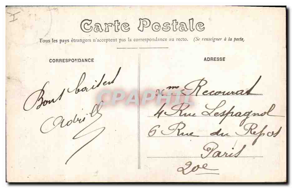 CPA Phare Dieppe Le phare un jour de tempete — Rückseite
