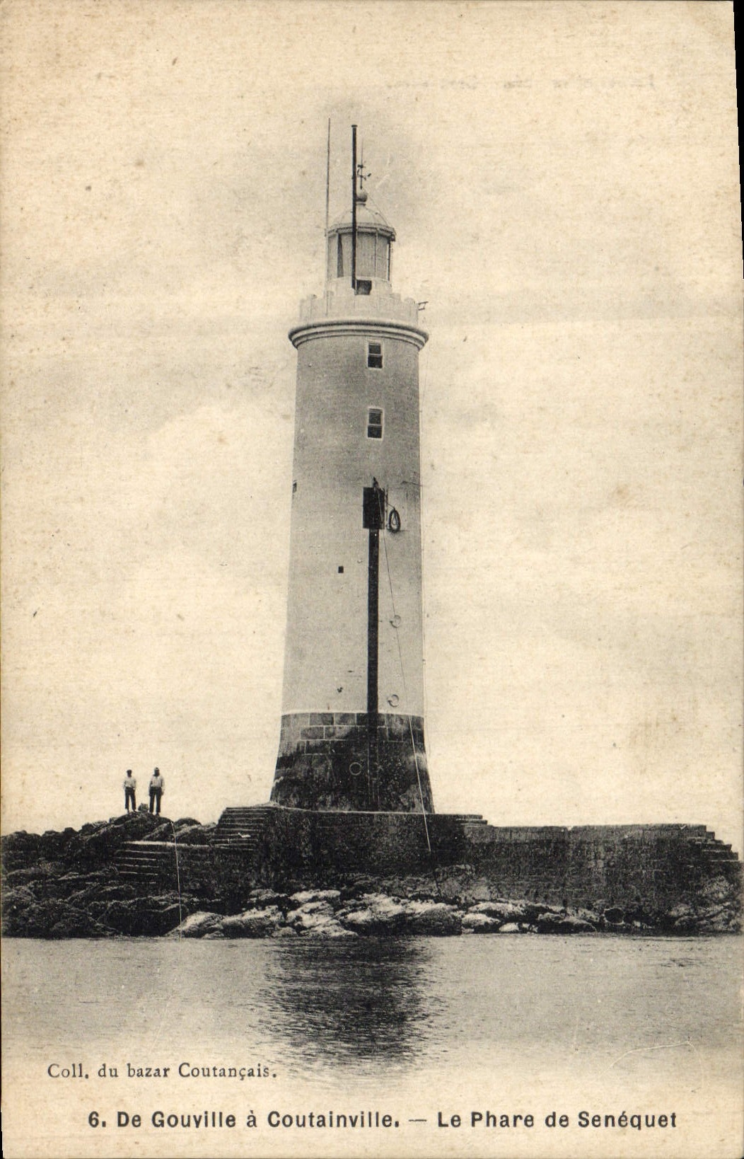 CPA Phare De Gouville a Coutainville Le phare de Senequet