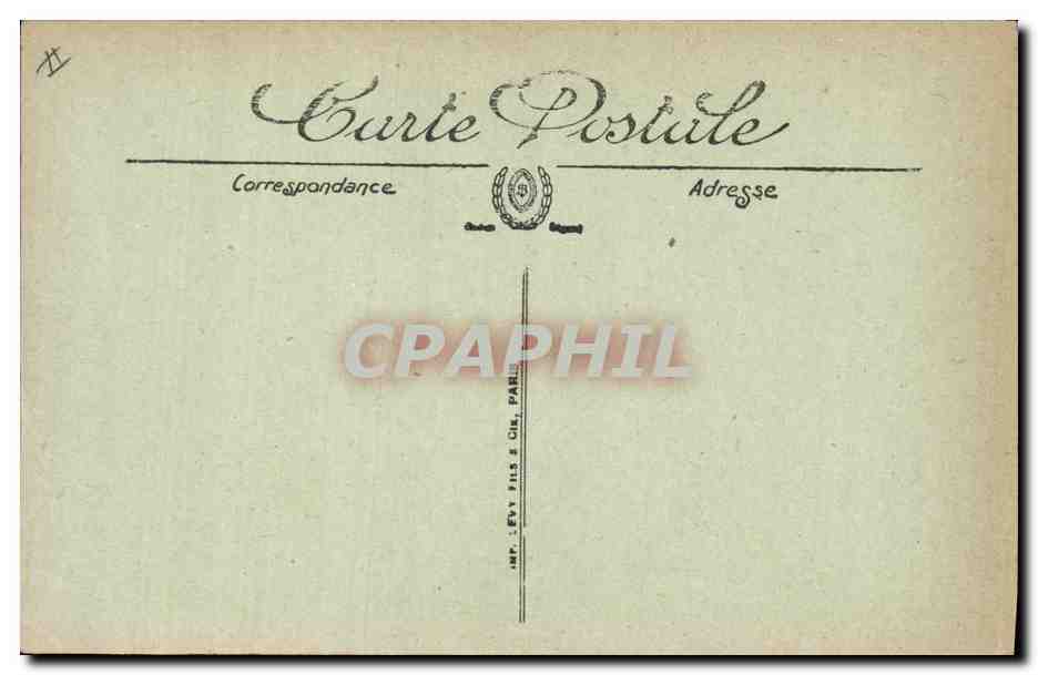 CPA Phare Marseille Le phare de la Desirade Depart d'un courrier de Chine Bateau — Rückseite