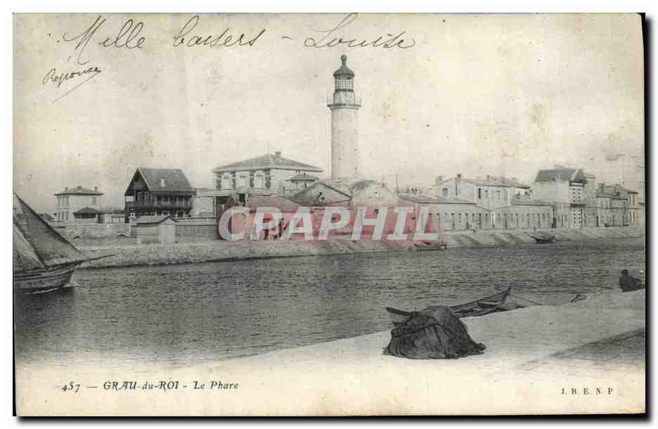 CPA Phare Grau le Roi