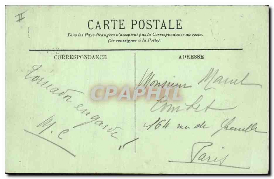 CPA Phare Le Havre Sainte Adresse Les phares de Le Heve — Rückseite