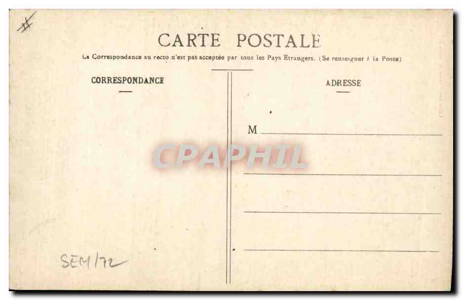 CPA Phare de Ploumanach Perros Guirec  — Rückseite