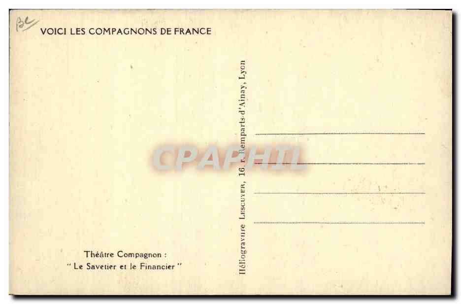 Savetier et le Financier — Théâtre Compagnon — Lyon — Reverso