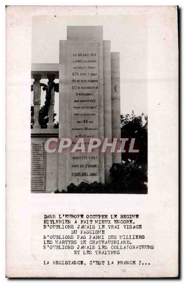 Mémorial des victimes de l'attaque du 23 août 1914 à Foulée à Dijon — texte commémoratif et slogan anti-hitlérien
