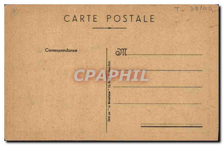 Portrait d'un homme en képi — éditeur 'La Marcellihane' — n° T. 29/43 — Verso