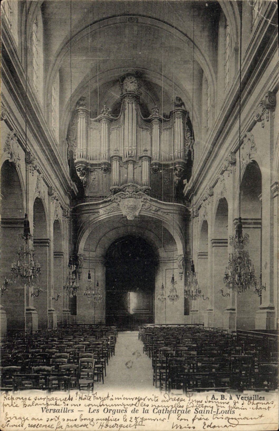 CPA Orgue Versailles Les orgues de la cathedrale Saint Louis