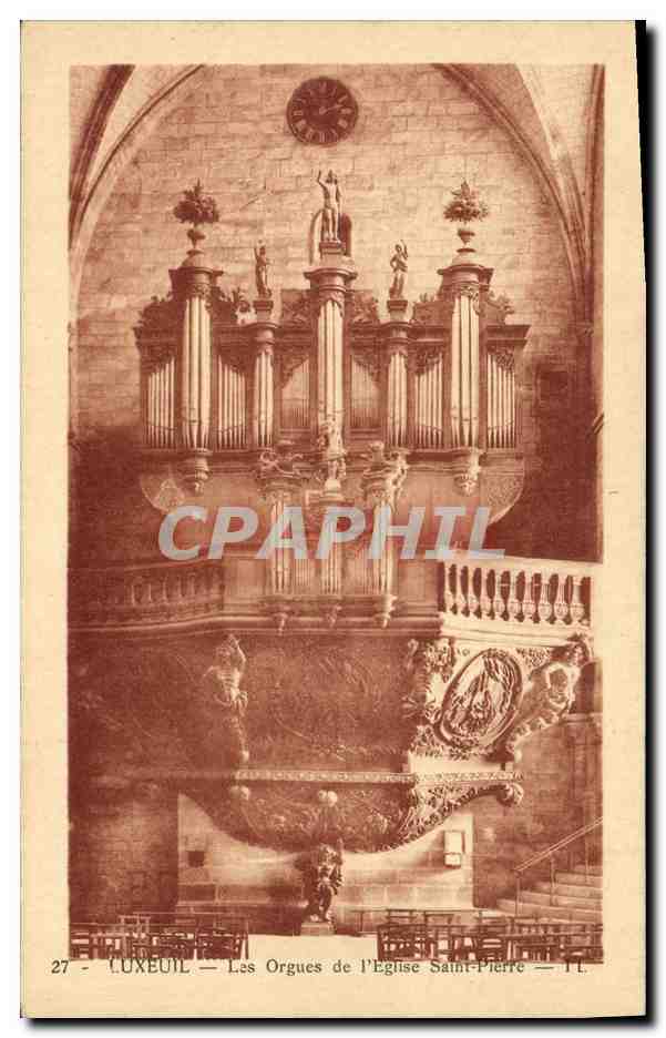 CPA Orgue Luxeuil Les orgues de l'eglise Saint Pierre