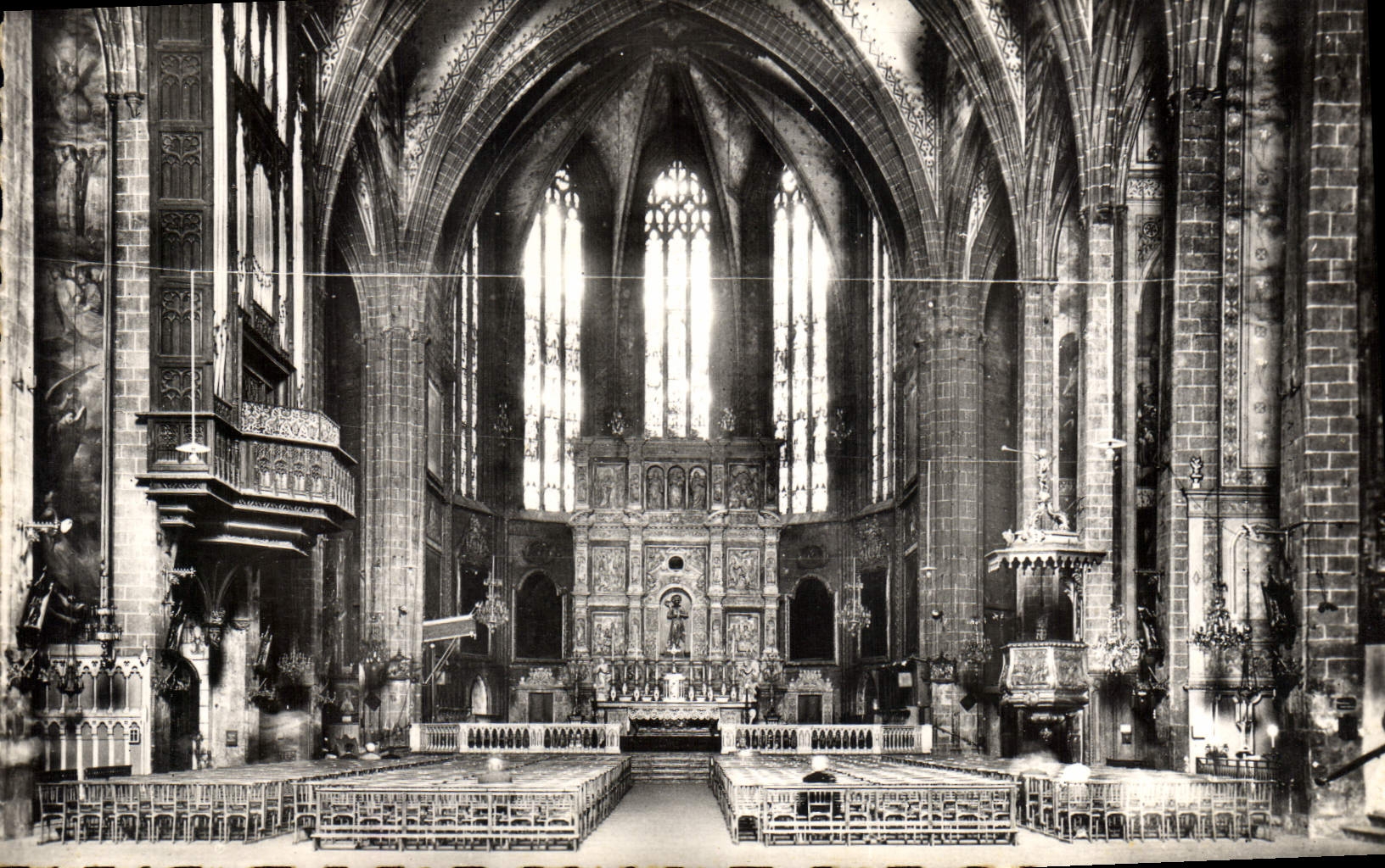 CPM Orgue Perpignan Interieur de la cathedrale Saint Jean Baptiste
