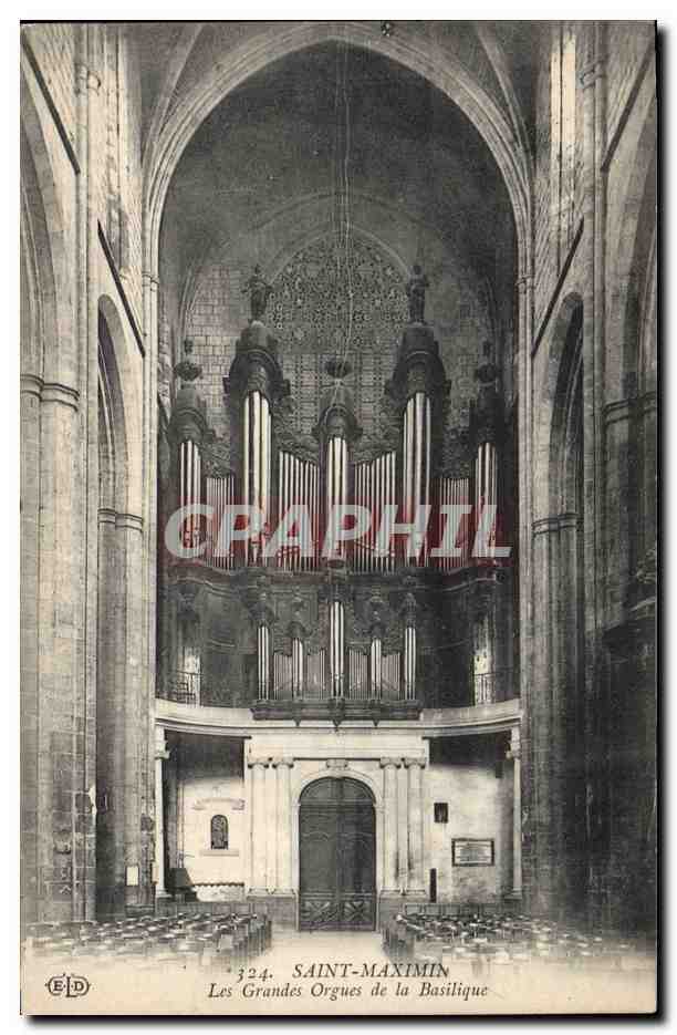 CPA Orgue Saint Maximin Les grands orgues de la basilique