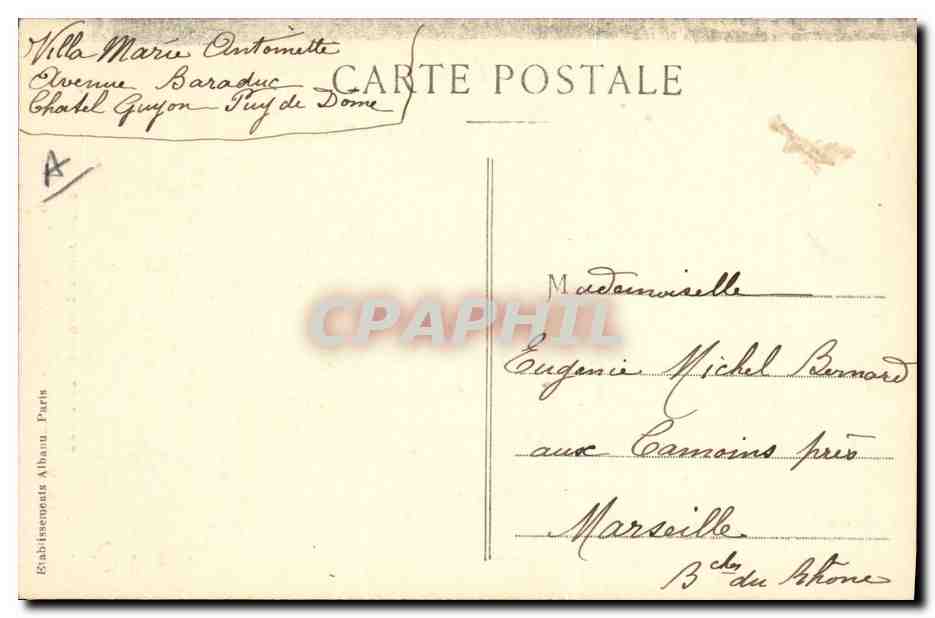 CPA Folklore Auvergne Vieille Brayaude allant aux provisions  — Verso