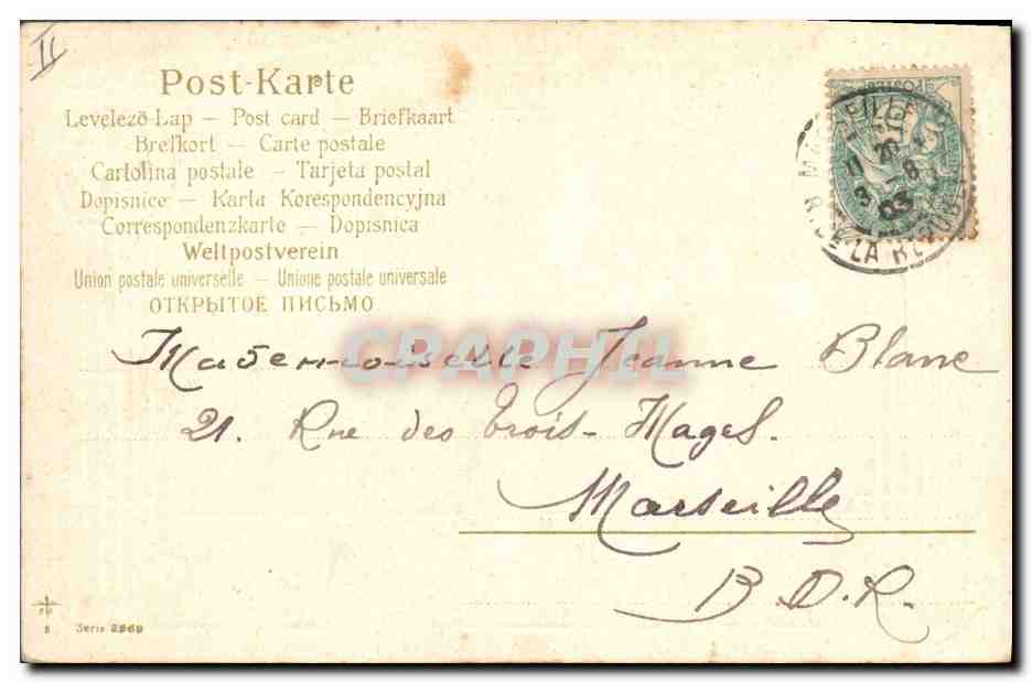 CPA Fantaisie Payage  — Verso