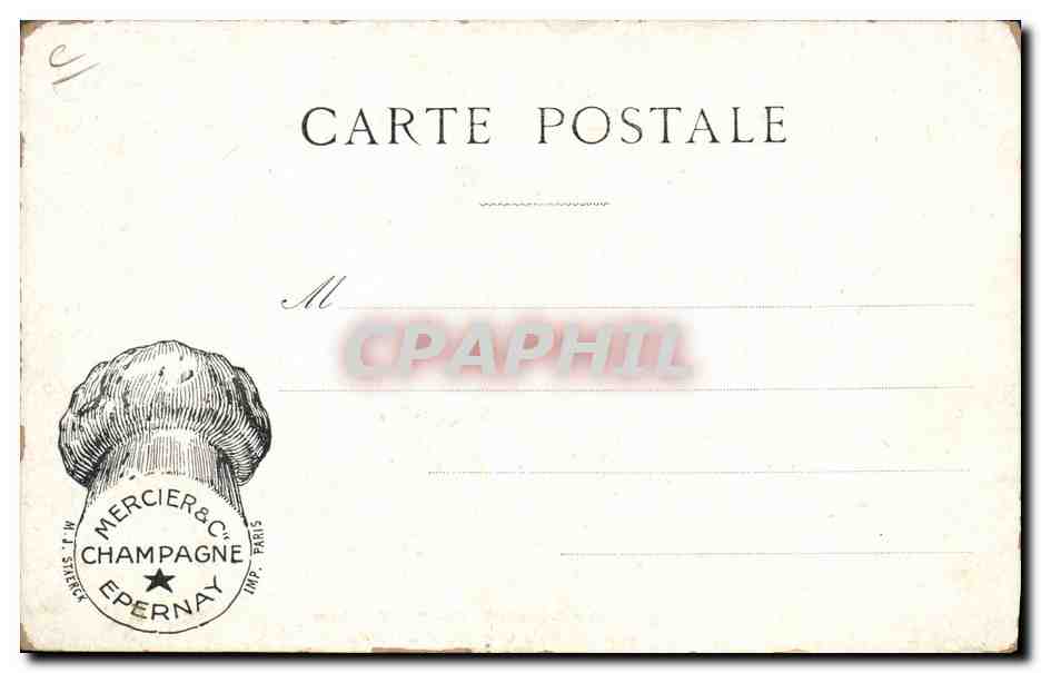ÉPERNAY — MISE EN BOUTEILLES — Collection du Champagne Mercier — Staerck, Paris — Rückseite