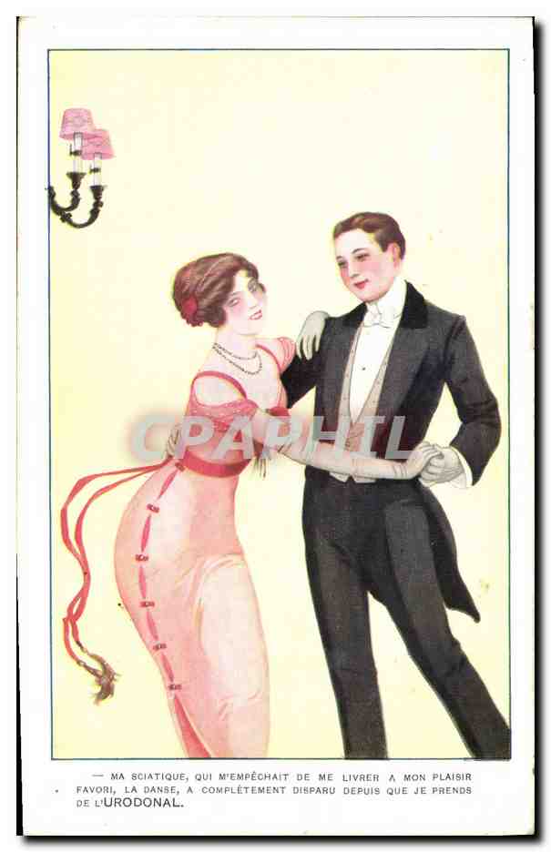 CPA Publicite Urodonal Danse 