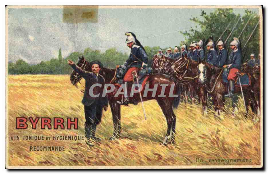CPA Publicite Byrrh Un renseignement 