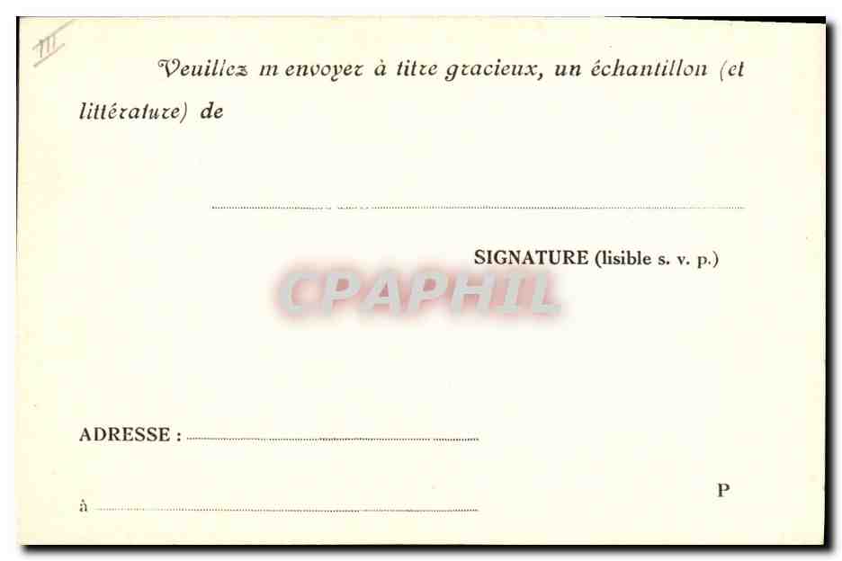 CPA Publicite Marcel Save Pharmacien Laboratoire des Produits Bayer Rue Sedaine Paris 11eme — Verso