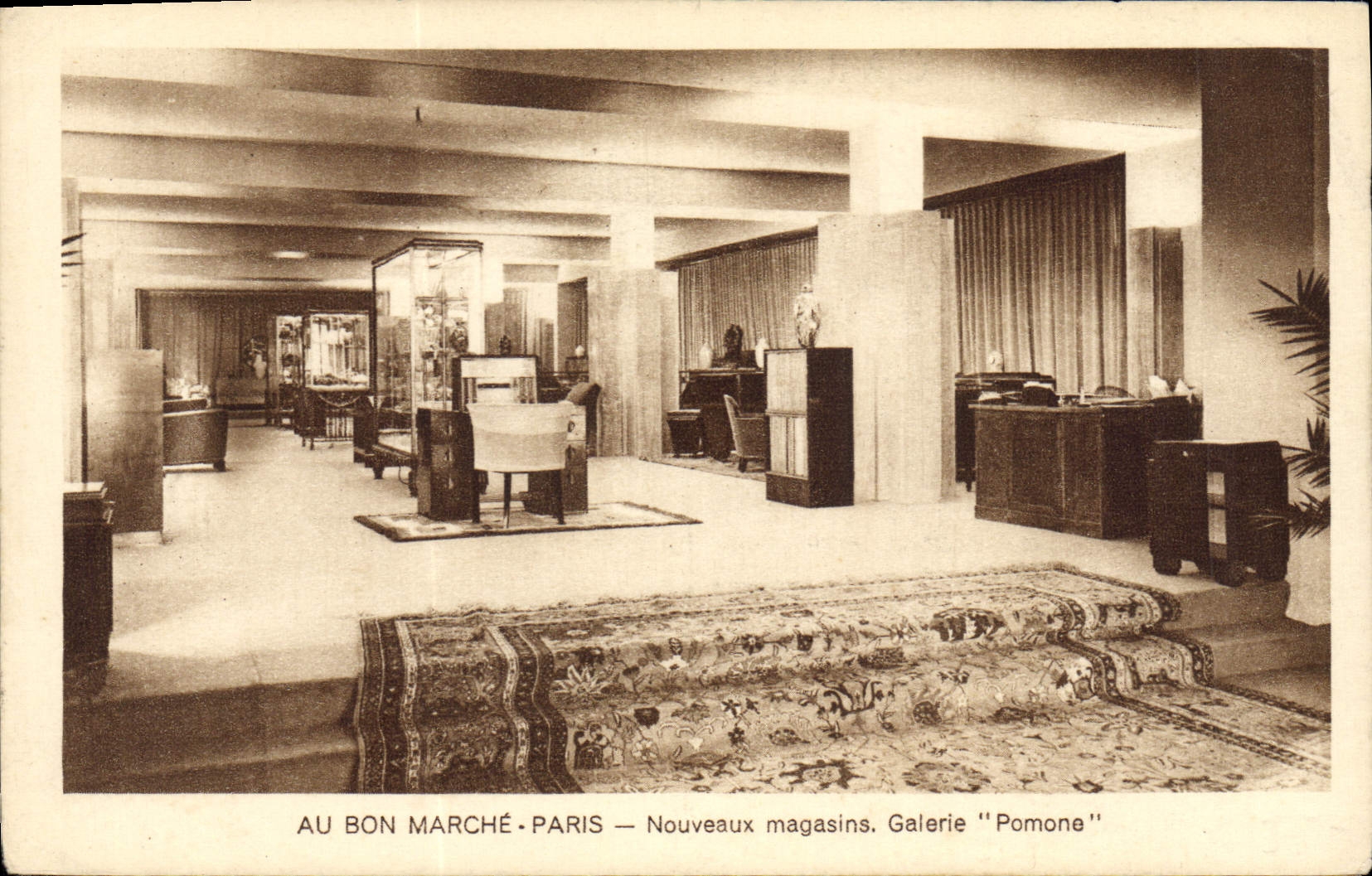 CPA Publicite Au Bon Marche Paris Nouveaux magasins Galerie Pomone 