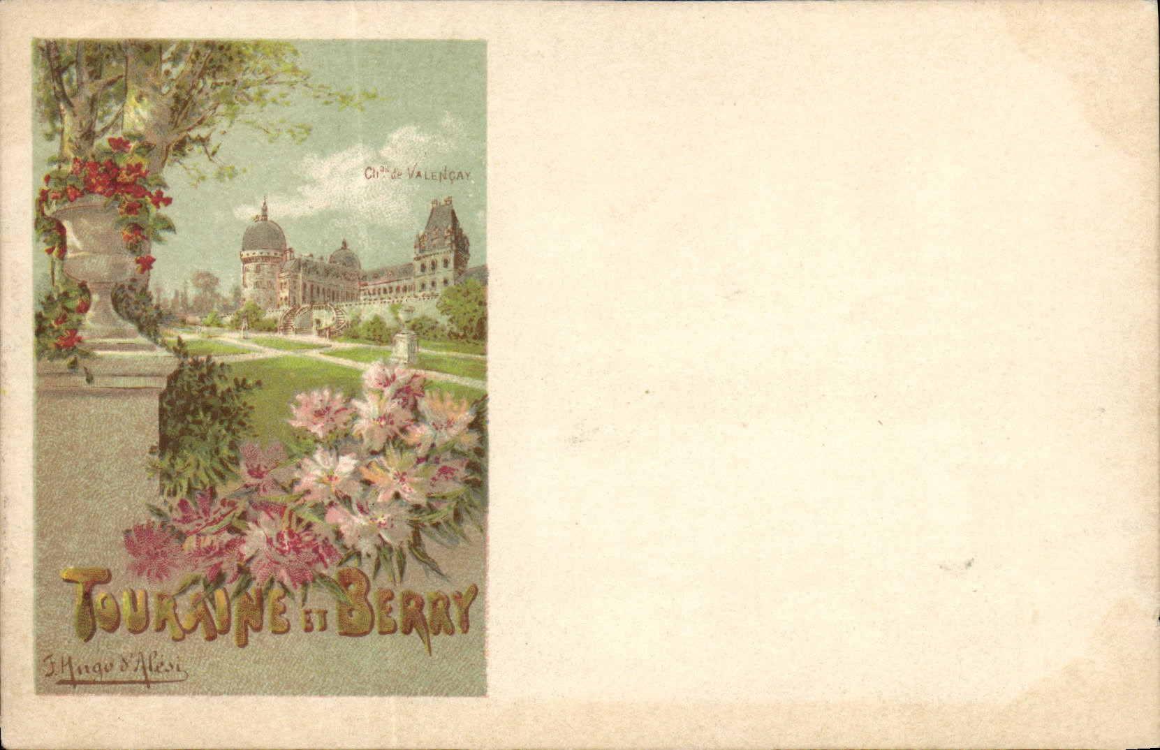 CPA Publicite Touraine et Berry