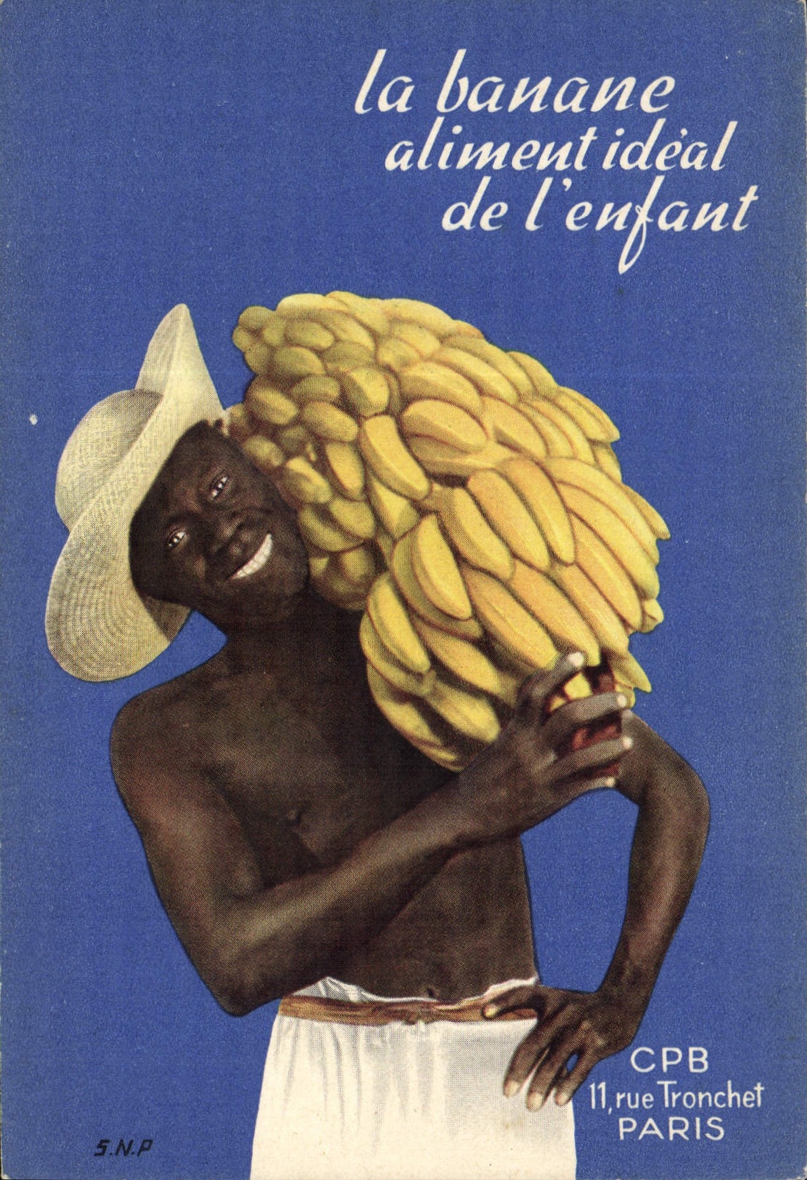 CPA Publicite Banane CPB Rue Troncher Paris 