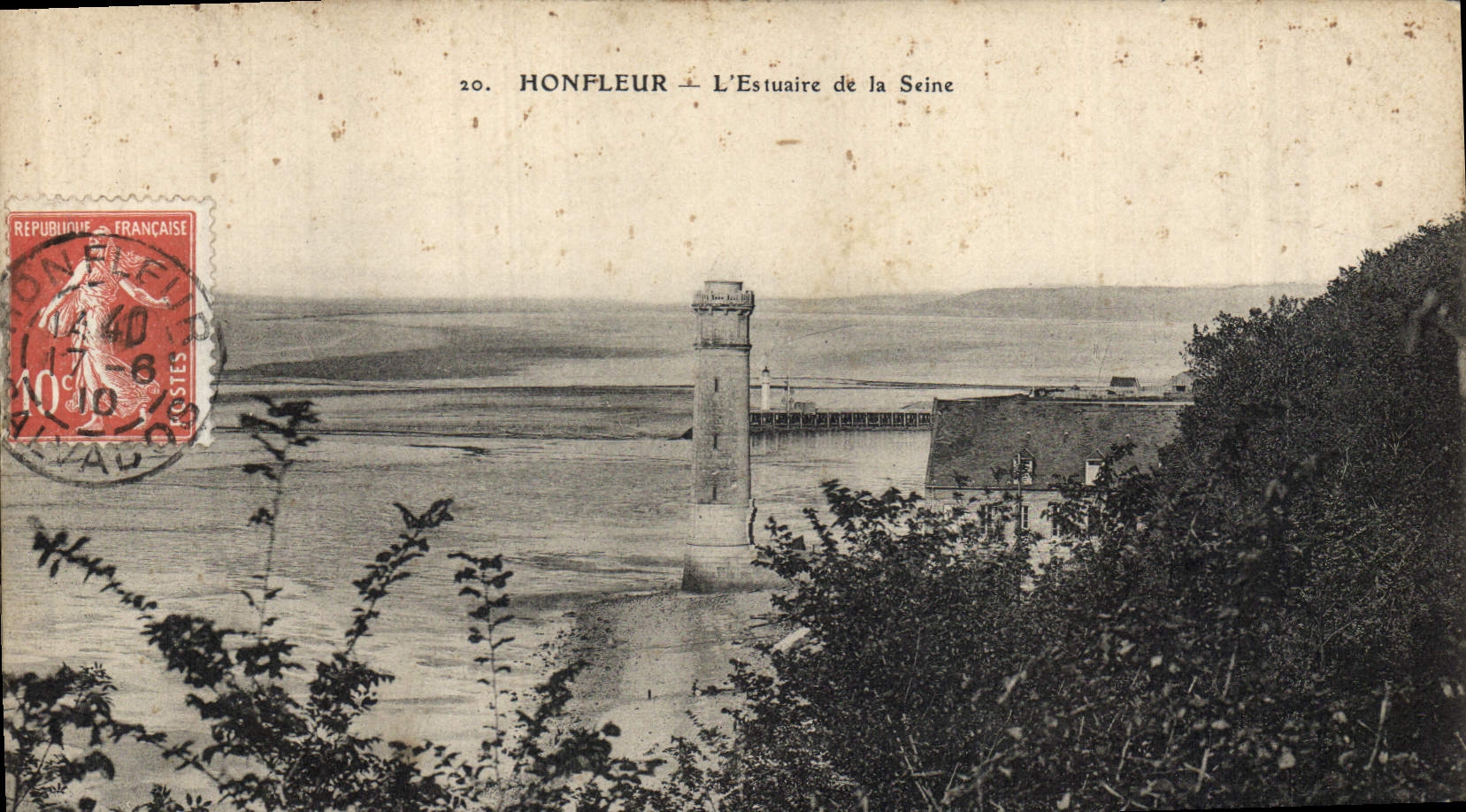CPA Phare Honfleur L'estuaire de la Seine