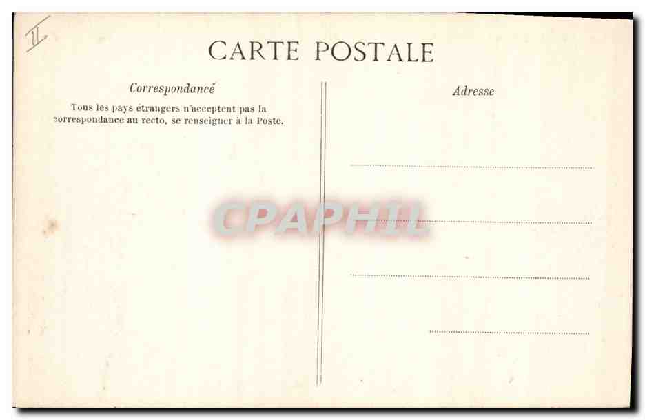CPA Phare Le Treport Entree du port  — Rückseite