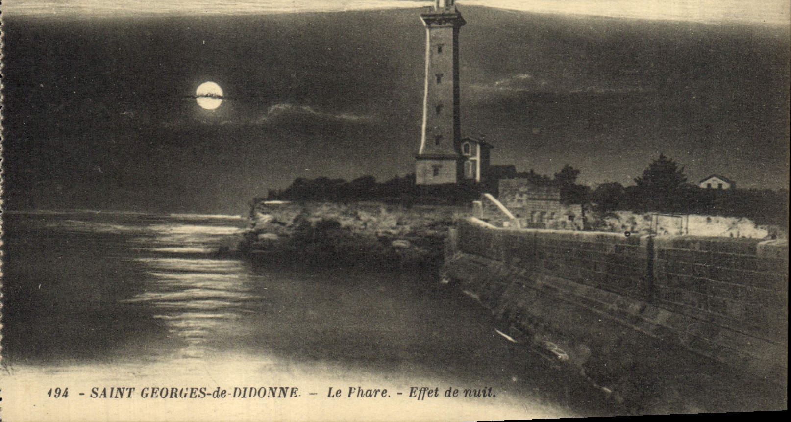 CPA Phare Saint Georges de Didonne Effet de nuit