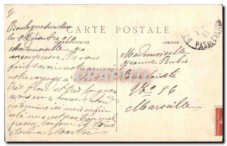 Boulogne-sur-Mer — Le Phare et la Jetée Est — E. Dejonghe, éditeur, Boulogne-sur-Mer — Reverso