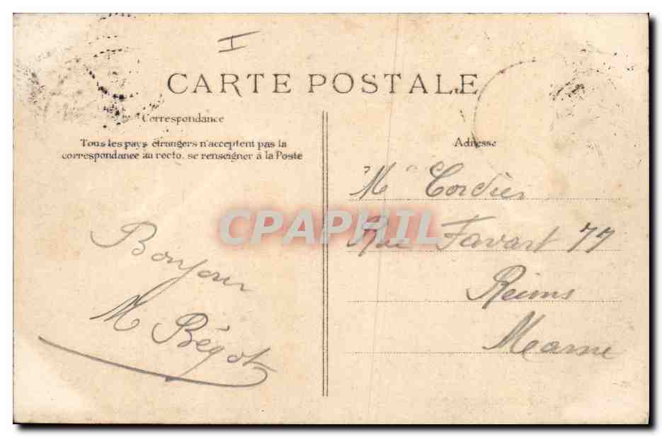 CPA Phare Le Treport Tempete d'equinoxe Un sauvetage — Rückseite