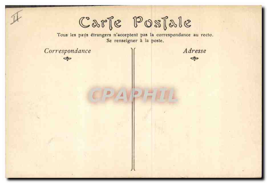 CPA Phare Le Treport L'entree du port Bateau — Rückseite