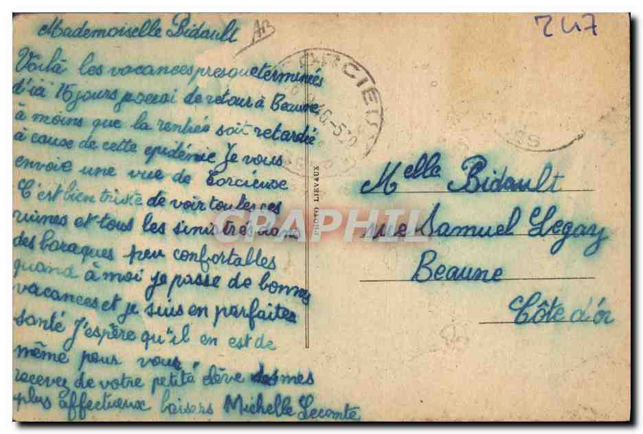 Corcieux, Ville martyre (47 fusillés, 201 déportés) brûlée vive le 15 Novembre 1944 — Photo Lievaux — Reverso