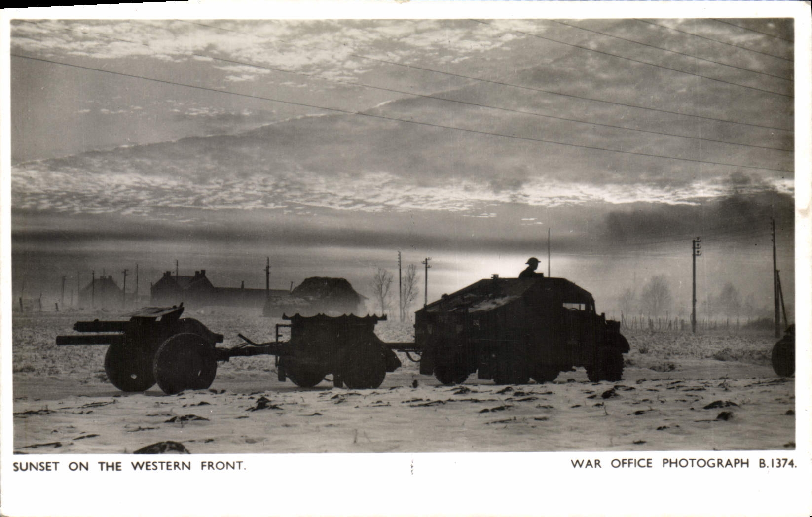 CPM Militaria Sunset on the Western Front Tank