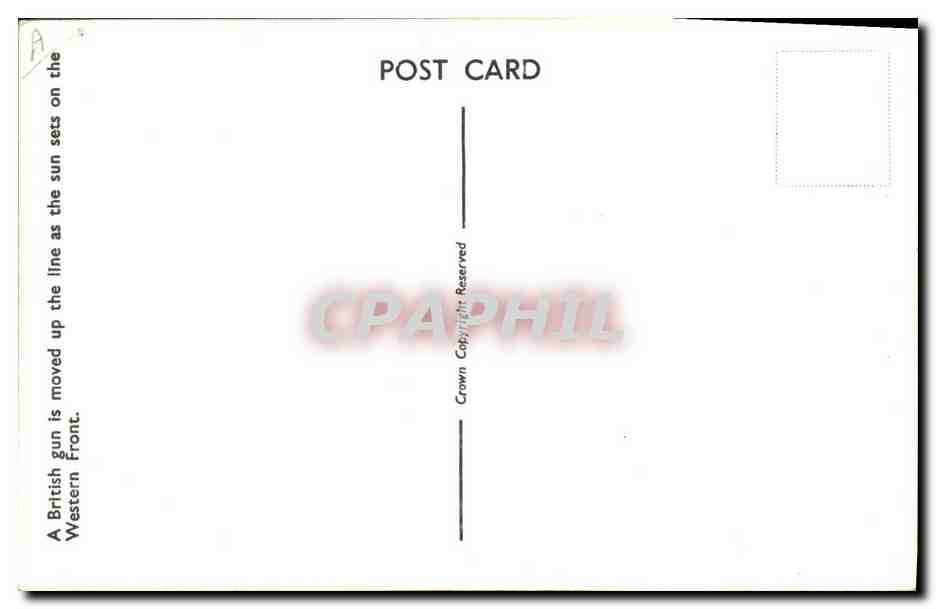 CPM Militaria Sunset on the Western Front Tank — Rückseite