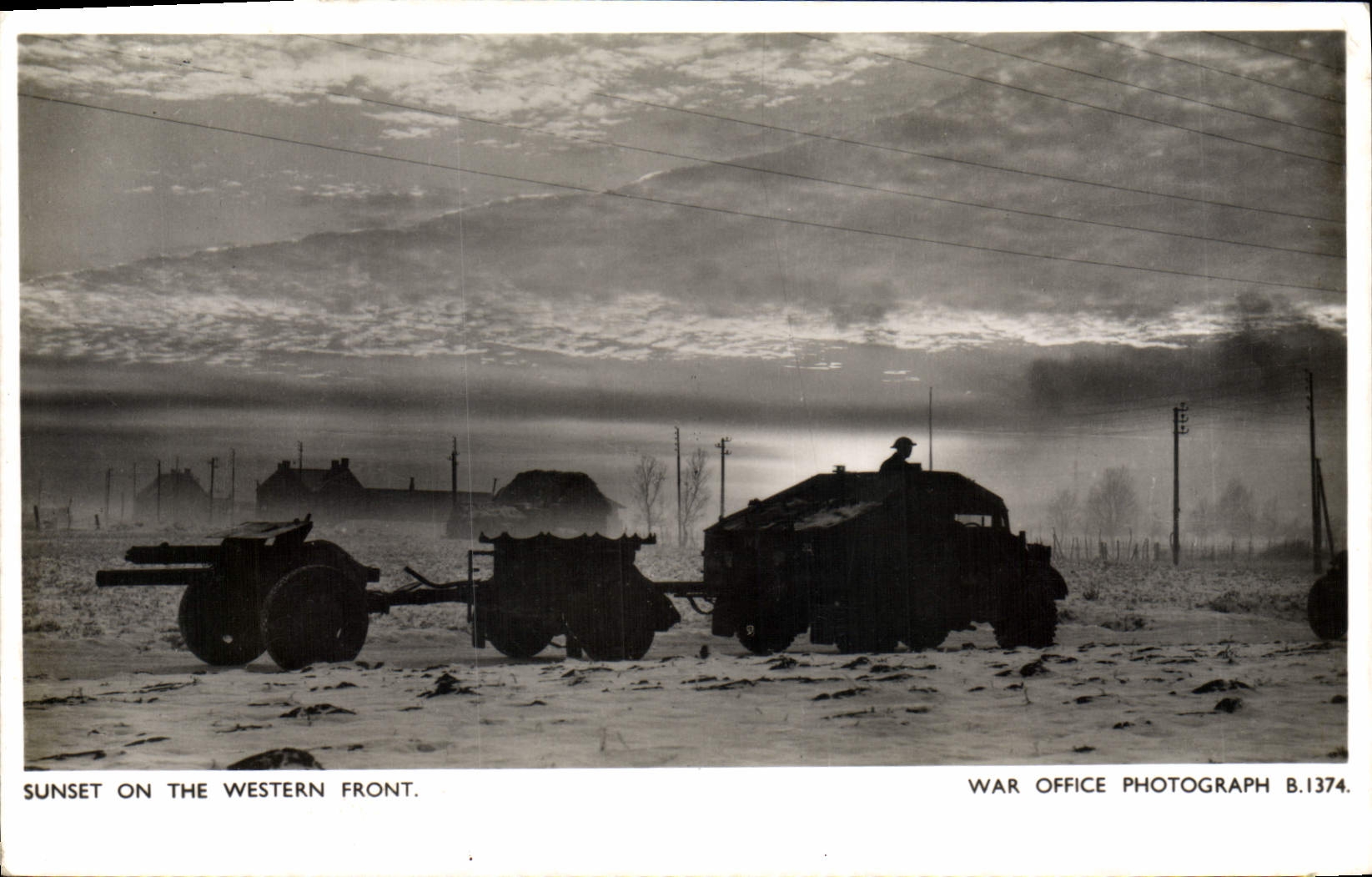 CPM Militaria Sunset on the Western Front Tank